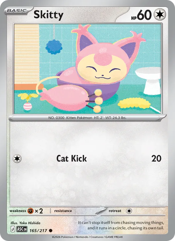 Skitty — Ascended Heroes #165 (Pokémon TCG card)
