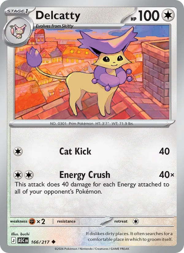 Delcatty — Ascended Heroes #166 (Pokémon TCG card)