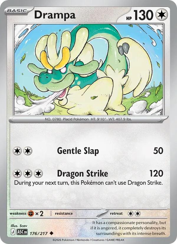 Drampa — Ascended Heroes #176 (Pokémon TCG card)