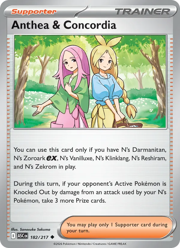 Anthea & Concordia — Ascended Heroes #182 (Pokémon TCG card)