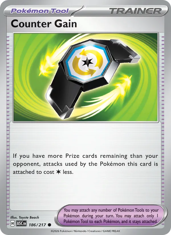 Counter Gain — Ascended Heroes #186 (Pokémon TCG card)