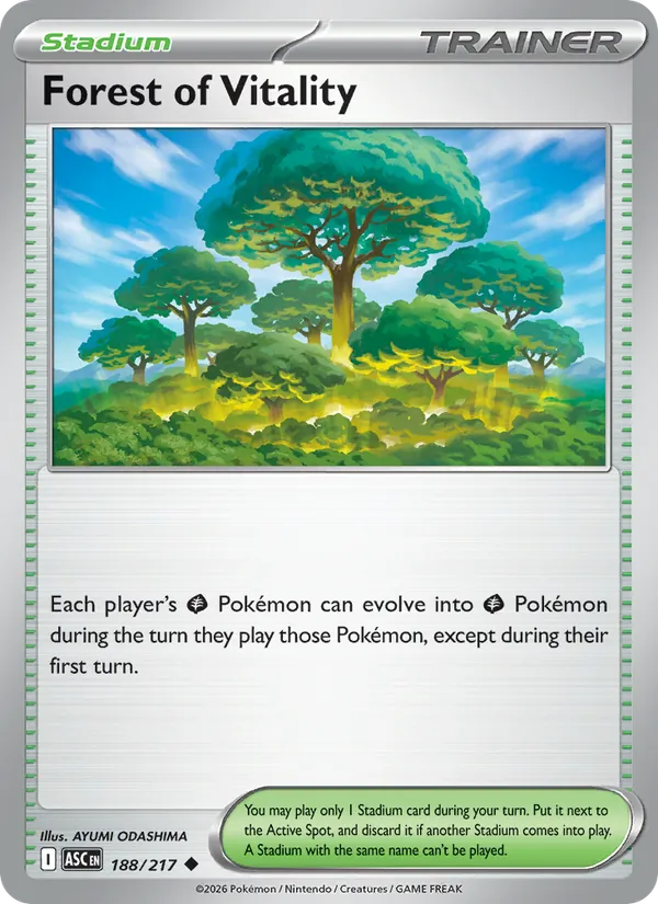 Forest of Vitality — Ascended Heroes #188 (Pokémon TCG card)