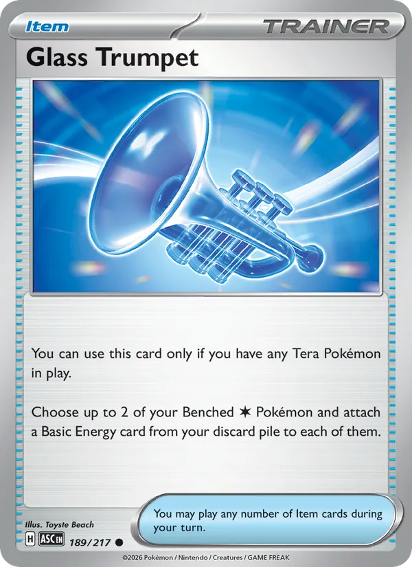 Glass Trumpet — Ascended Heroes #189 (Pokémon TCG card)