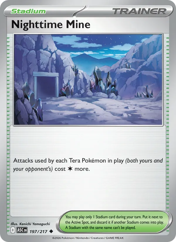Nighttime Mine — Ascended Heroes #197 (Pokémon TCG card)