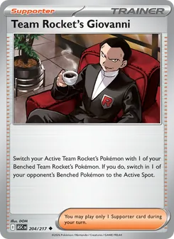 Team Rocket's Giovanni (Ascended Heroes #204)