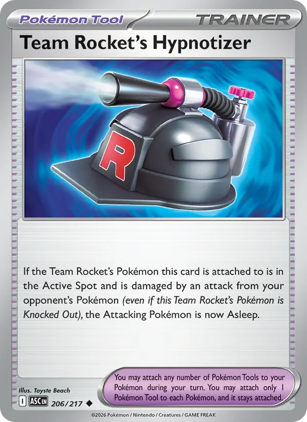 Team Rocket's Hypnotizer — Ascended Heroes #206 (Pokémon TCG card)