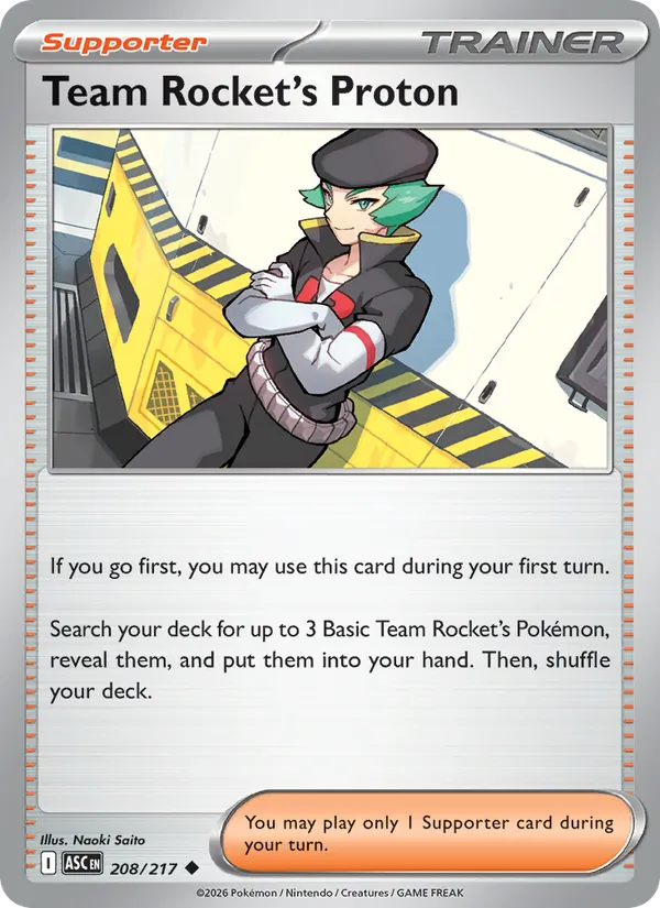 Team Rocket's Proton — Ascended Heroes #208 (Pokémon TCG card)