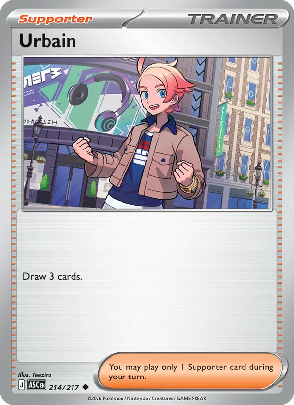 Urbain — Ascended Heroes #214 (Pokémon TCG card)