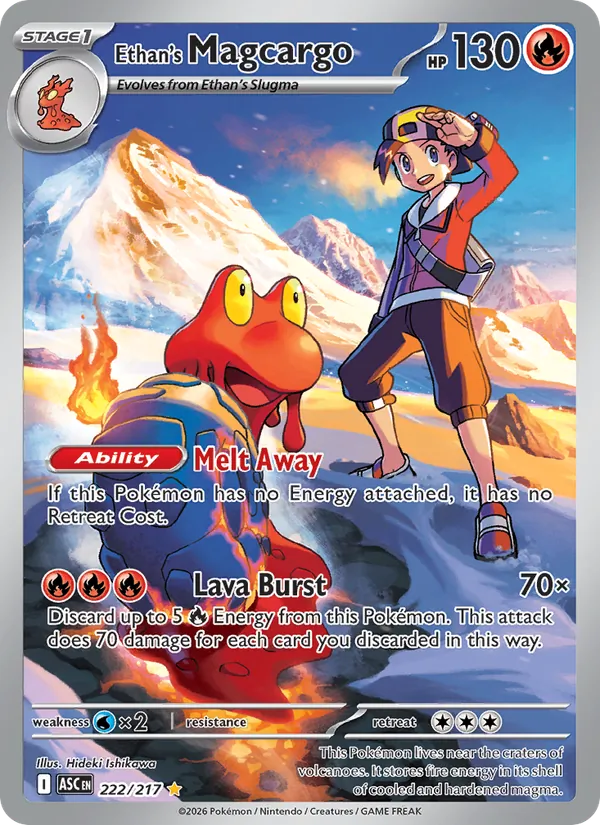 Ethan's Magcargo — Ascended Heroes #222 (Pokémon TCG card)