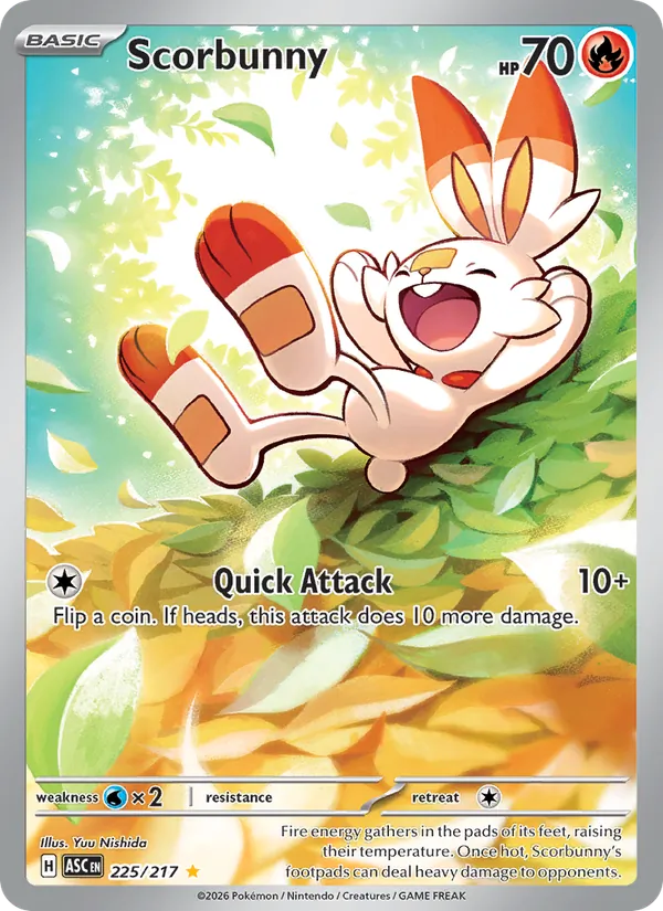 Scorbunny — Ascended Heroes #225 (Pokémon TCG card)