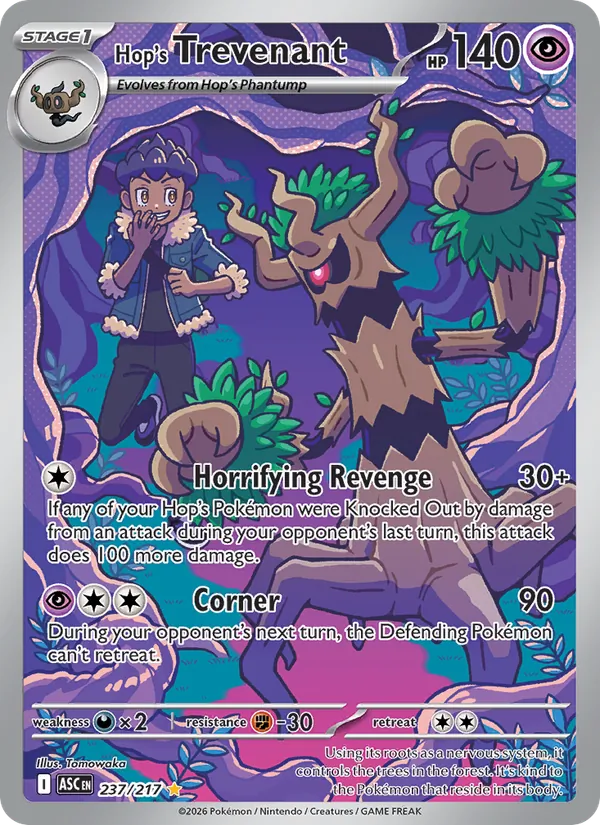 Hop's Trevenant — Ascended Heroes #237 (Pokémon TCG card)