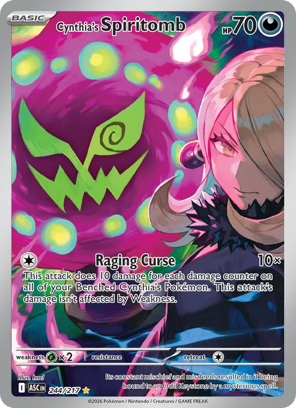 Cynthia's Spiritomb — Ascended Heroes #244 (Pokémon TCG card)