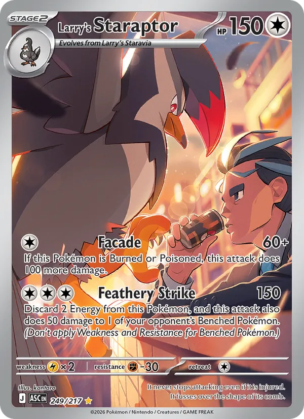 Larry's Staraptor — Ascended Heroes #249 (Pokémon TCG card)
