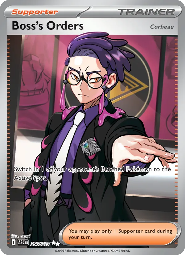 Boss's Orders — Ascended Heroes #256 (Pokémon TCG card)