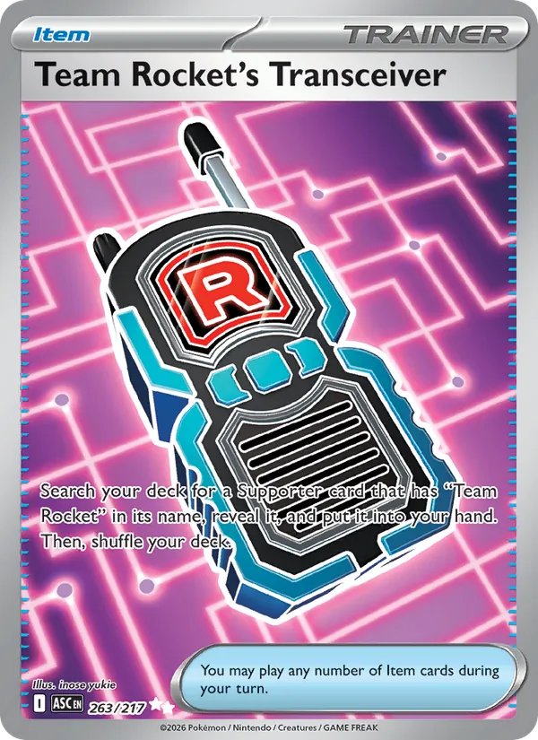Team Rocket's Transceiver — Ascended Heroes #263 (Pokémon TCG card)