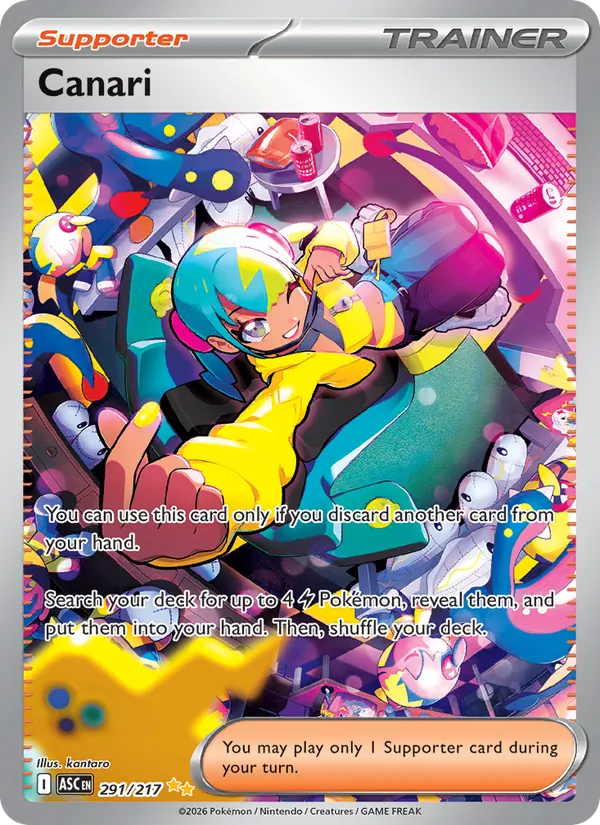 Canari — Ascended Heroes #291 (Pokémon TCG card)