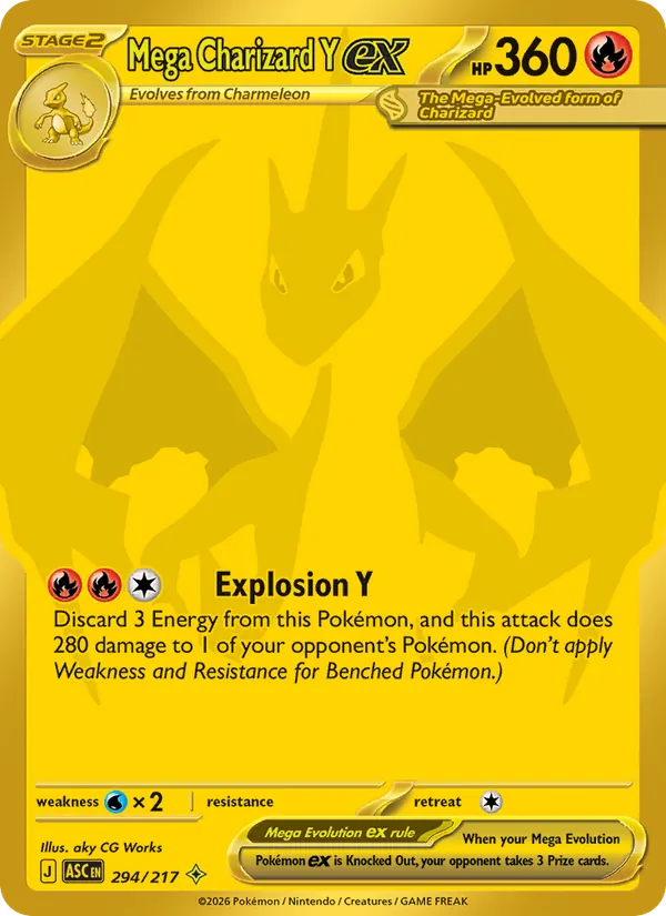 Mega Charizard Y ex — Ascended Heroes #294 (Pokémon TCG card)