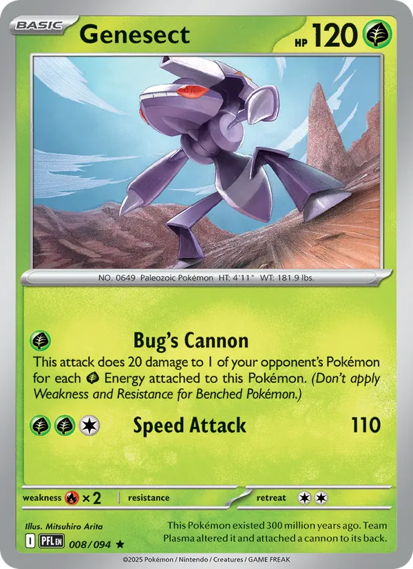 Genesect — Phantasmal Flames #008 (Pokémon TCG card)