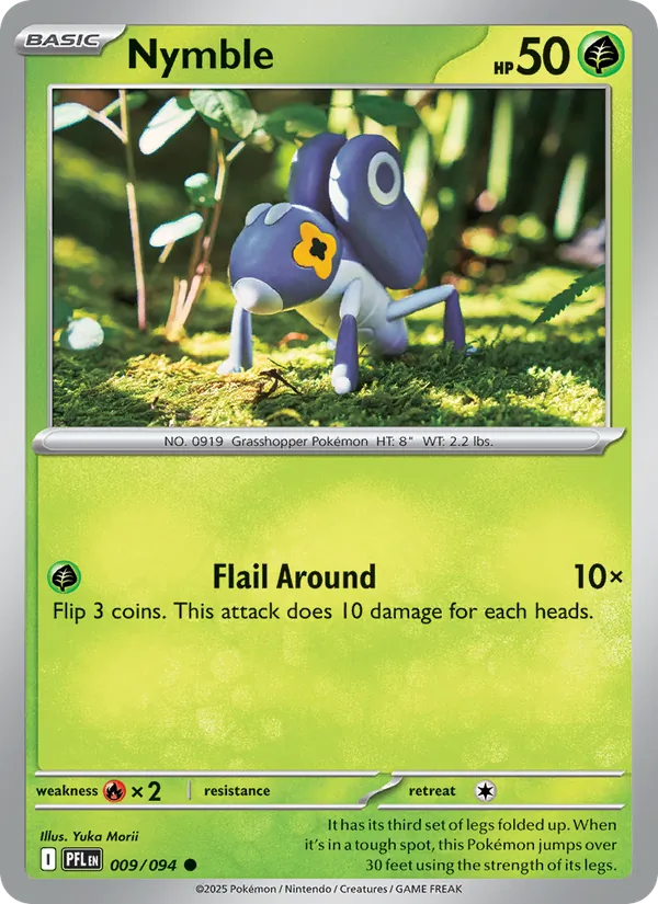 Nymble — Phantasmal Flames #009 (Pokémon TCG card)
