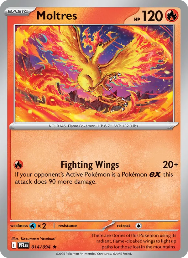 Moltres — Phantasmal Flames #014 (Pokémon TCG card)
