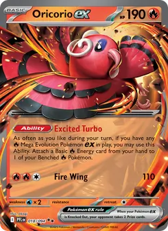 Oricorio ex (Phantasmal Flames #018)