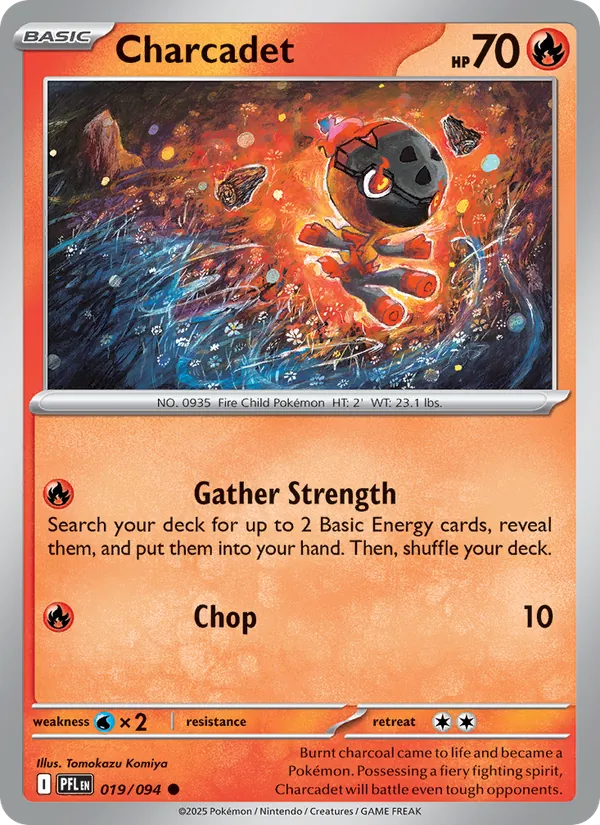 Charcadet — Phantasmal Flames #019 (Pokémon TCG card)