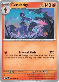 Ceruledge (Phantasmal Flames #020)