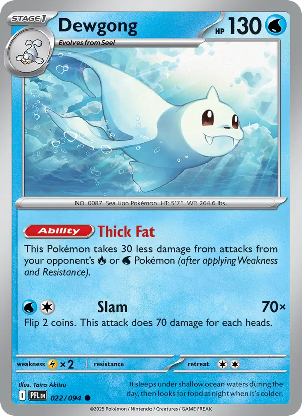 Dewgong — Phantasmal Flames #022 (Pokémon TCG card)