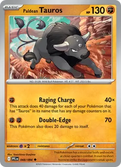 Paldean Tauros (Phantasmal Flames #048)