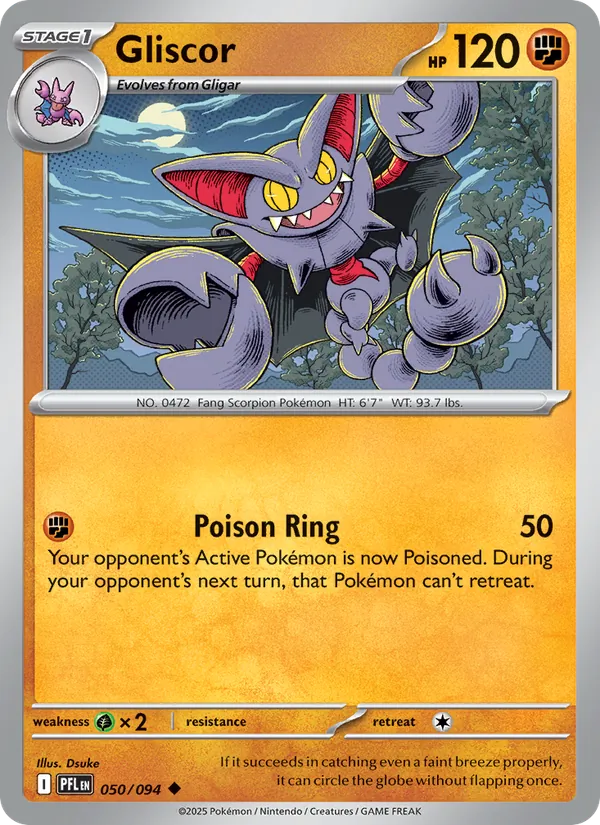 Gliscor — Phantasmal Flames #050 (Pokémon TCG card)