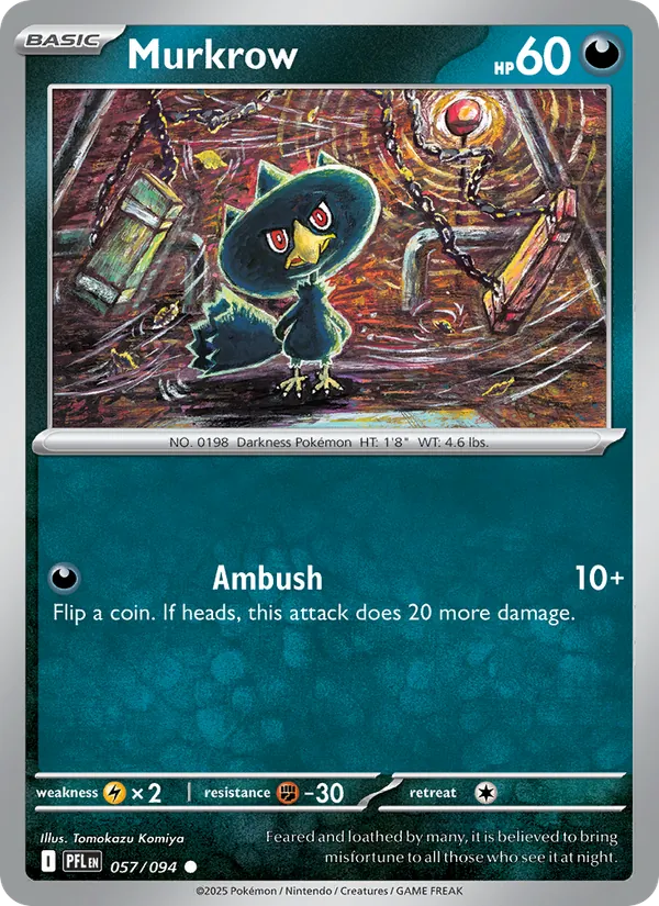 Murkrow — Phantasmal Flames #057 (Pokémon TCG card)
