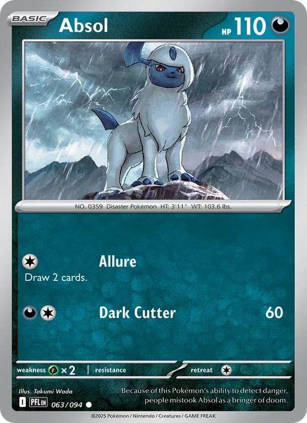 Absol — Phantasmal Flames #063 (Pokémon TCG card)