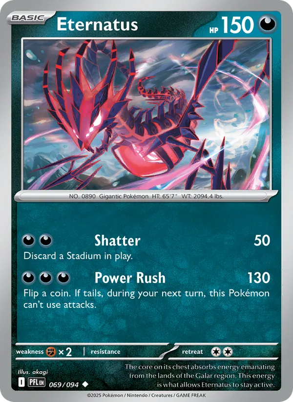 Eternatus — Phantasmal Flames #069 (Pokémon TCG card)