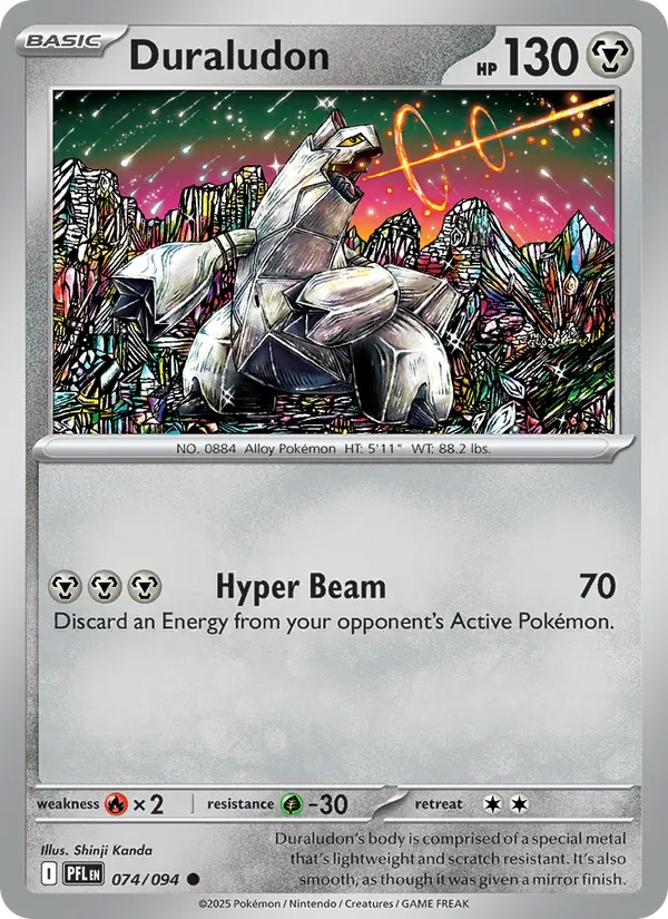 Duraludon — Phantasmal Flames #074 (Pokémon TCG card)