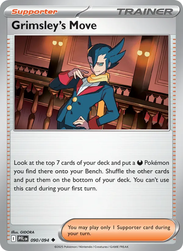 Grimsley's Move — Phantasmal Flames #090 (Pokémon TCG card)