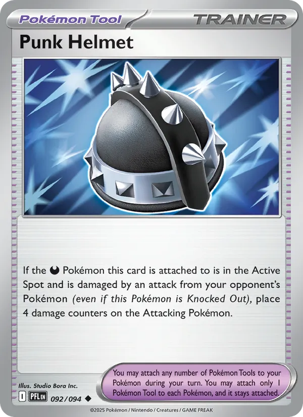 Punk Helmet — Phantasmal Flames #092 (Pokémon TCG card)