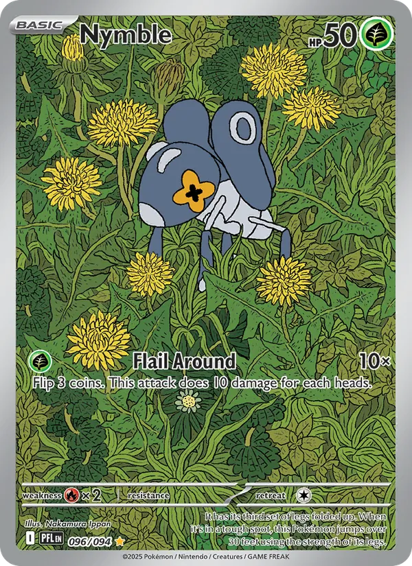 Nymble — Phantasmal Flames #096 (Pokémon TCG card)