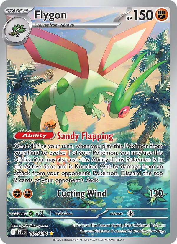Flygon — Phantasmal Flames #101 (Pokémon TCG card)