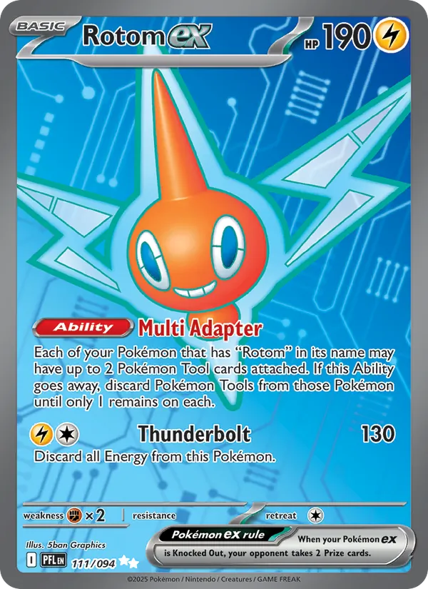 Rotom ex — Phantasmal Flames #111 (Pokémon TCG card)