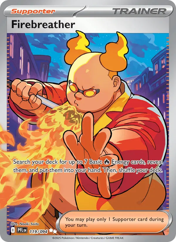 Firebreather — Phantasmal Flames #119 (Pokémon TCG card)