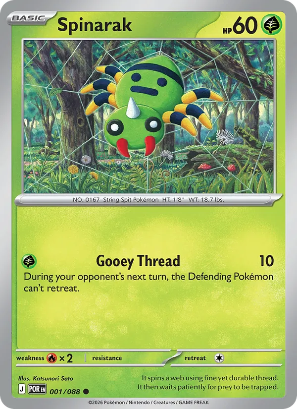 Spinarak — Perfect Order #001 (Pokémon TCG card)