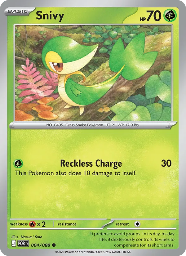 Snivy — Perfect Order #004 (Pokémon TCG card)
