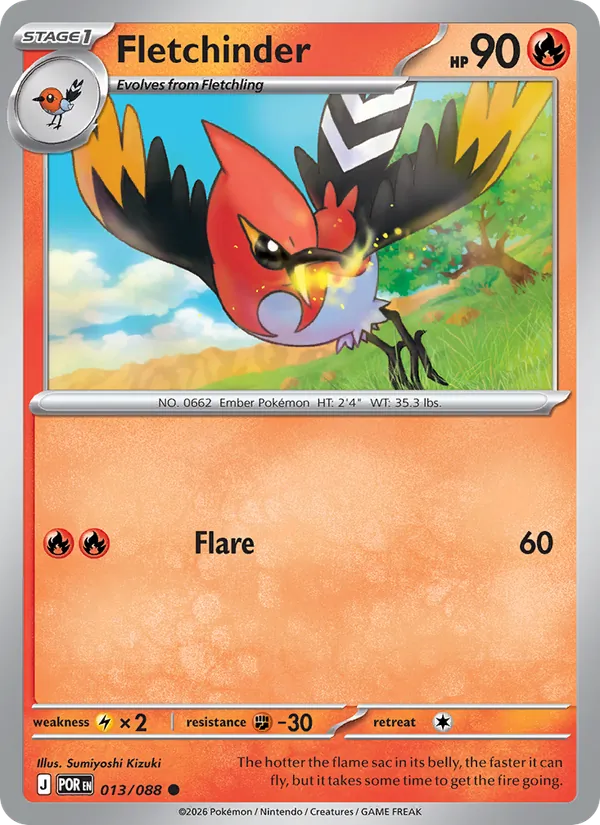 Fletchinder — Perfect Order #013 (Pokémon TCG card)