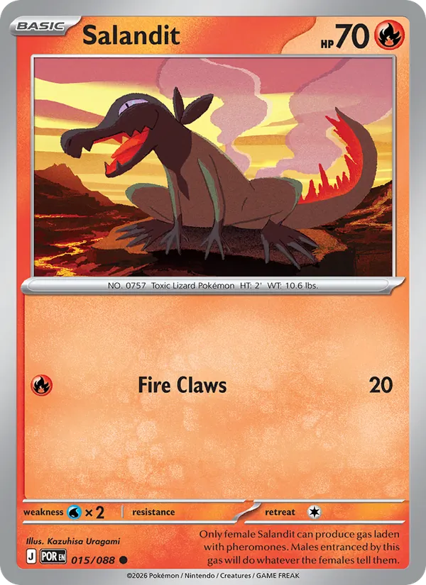 Salandit — Perfect Order #015 (Pokémon TCG card)