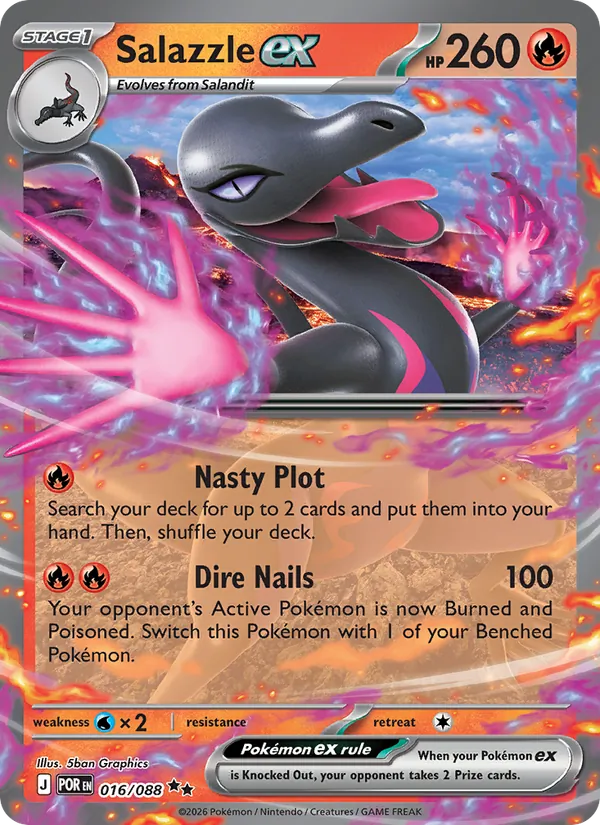 Salazzle ex — Perfect Order #016 (Pokémon TCG card)