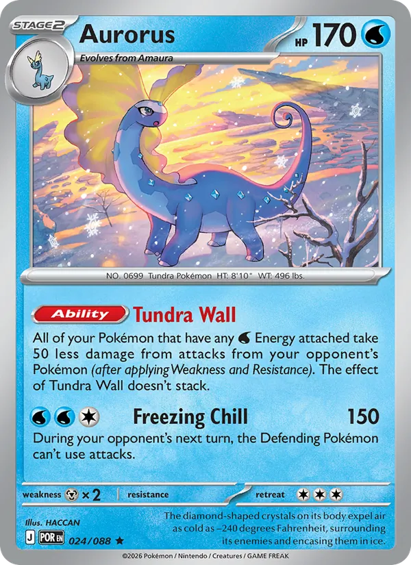Aurorus — Perfect Order #024 (Pokémon TCG card)