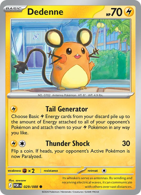 Dedenne — Perfect Order #029 (Pokémon TCG card)