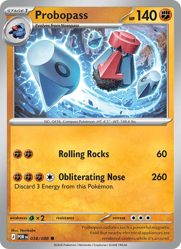 Probopass — Perfect Order #038 (Pokémon TCG card)
