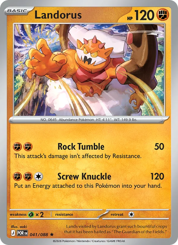 Landorus — Perfect Order #041 (Pokémon TCG card)