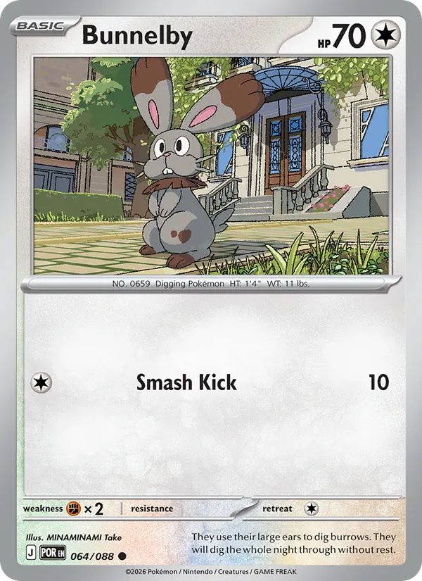 Bunnelby — Perfect Order #064 (Pokémon TCG card)